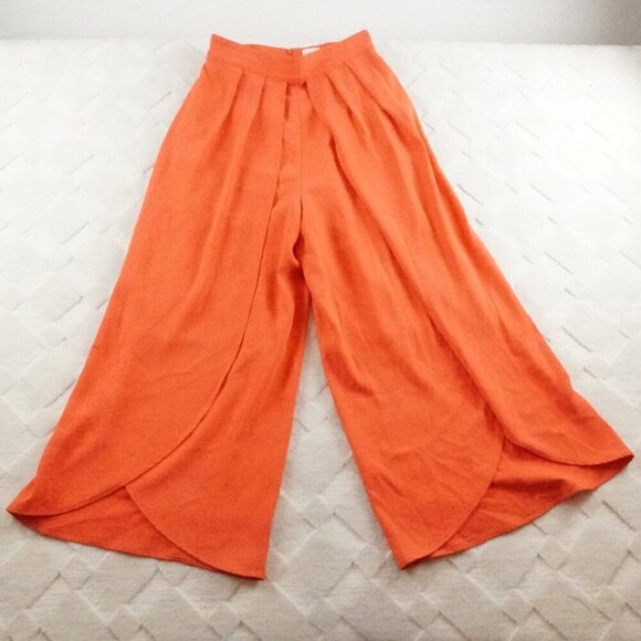 Reiss Pleated Wide Leg Pants Womens 8 - Picture 1 of 10